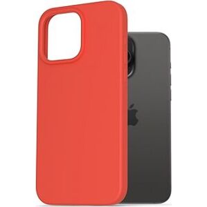 AlzaGuard Premium Liquid Silicone Case pre iPhone 15 Pro Max červený