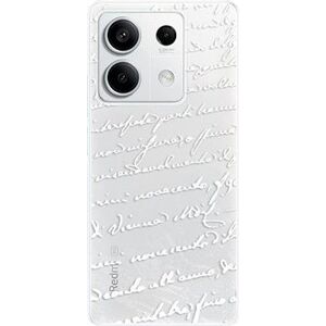 iSaprio Handwriting 01 - white - Xiaomi Redmi Note 13 5G