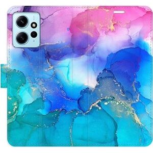 iSaprio flip pouzdro BluePink Paint pro Xiaomi Redmi Note 12 5G