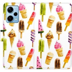 iSaprio flip pouzdro Ice Cream Pattern pro Xiaomi Redmi Note 12 Pro+ 5G