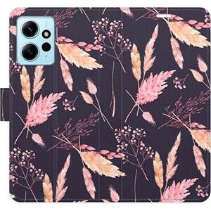 iSaprio flip pouzdro Ornamental Flowers 02 pro Xiaomi Redmi Note 12 5G