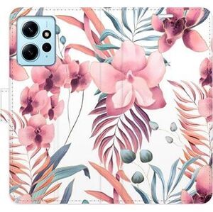 iSaprio flip pouzdro Pink Flowers 02 pro Xiaomi Redmi Note 12 5G