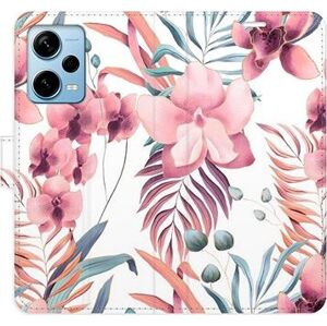 iSaprio flip pouzdro Pink Flowers 02 pro Xiaomi Redmi Note 12 Pro+ 5G