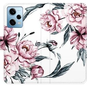 iSaprio flip puzdro Pink Flowers pre Xiaomi Redmi Note 12 Pro 5G/Poco X5 Pro 5G