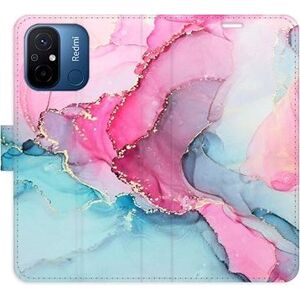 iSaprio flip pouzdro PinkBlue Marble pro Xiaomi Redmi 12C