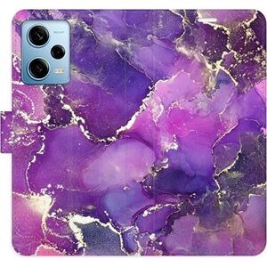iSaprio flip puzdro Purple Marble pre Xiaomi Redmi Note 12 Pro 5G/Poco X5 Pro 5G