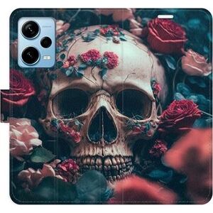 iSaprio flip puzdro Skull in Roses 02 pre Xiaomi Redmi Note 12 Pro+ 5G