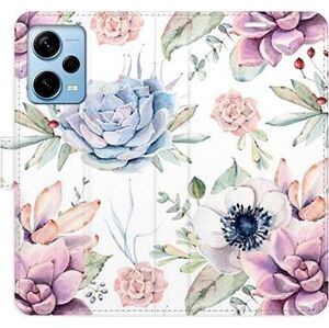 iSaprio flip puzdro Succulents Pattern pre Xiaomi Redmi Note 12 Pro+ 5G