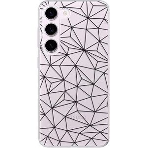 iSaprio Abstract Triangles 03 pro black pro Samsung Galaxy S23 5G