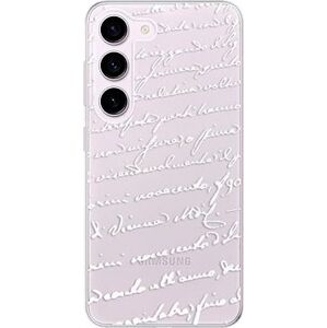 iSaprio Handwriting 01 white pre Samsung Galaxy S23 5G