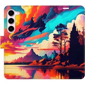 iSaprio flip puzdro Colorful Mountains 02 pre Samsung Galaxy S23 5G