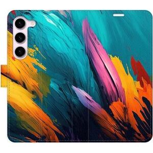 iSaprio flip puzdro Orange Paint 02 na Samsung Galaxy S23 5G