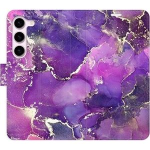 iSaprio flip puzdro Purple Marble pre Samsung Galaxy S23 5G