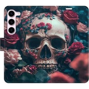 iSaprio flip pouzdro Skull in Roses 02 pro Samsung Galaxy S23 5G