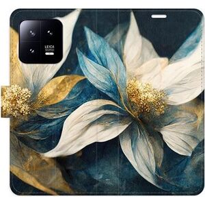 iSaprio flip pouzdro Gold Flowers pro Xiaomi 13