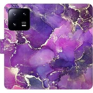 iSaprio flip pouzdro Purple Marble pro Xiaomi 13 Pro