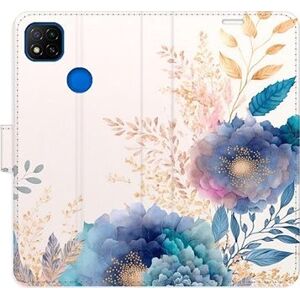 iSaprio flip pouzdro Ornamental Flowers 03 pro Xiaomi Redmi 9C