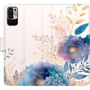 iSaprio flip pouzdro Ornamental Flowers 03 pro Xiaomi Redmi Note 10 5G