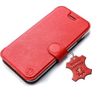 Mobiwear kožené flip pre Samsung Galaxy S23 – Červené