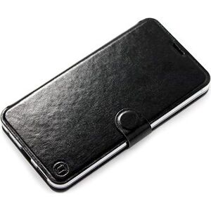Mobiwear Flip puzdro pre Realme 8 5G – C_BLS Black & Gray so sivým vnútrom